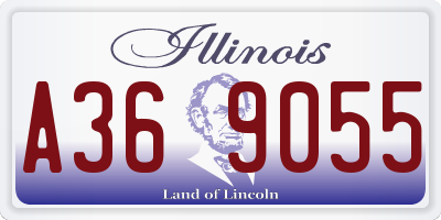 IL license plate A369055