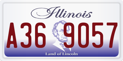 IL license plate A369057
