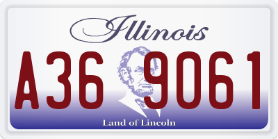IL license plate A369061