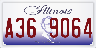 IL license plate A369064