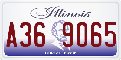IL license plate A369065