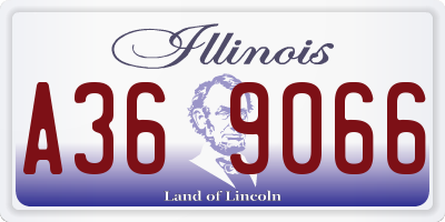 IL license plate A369066