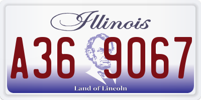 IL license plate A369067