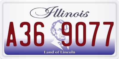IL license plate A369077