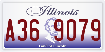 IL license plate A369079