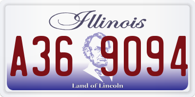 IL license plate A369094