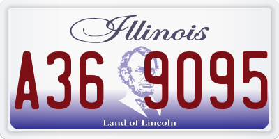 IL license plate A369095