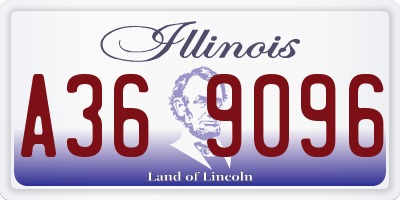 IL license plate A369096
