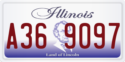 IL license plate A369097