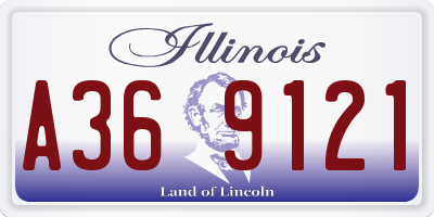 IL license plate A369121