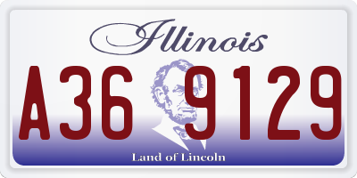 IL license plate A369129