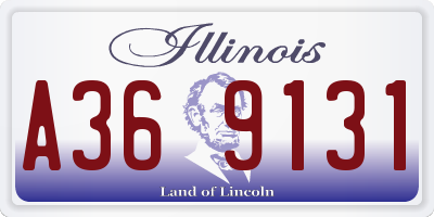 IL license plate A369131