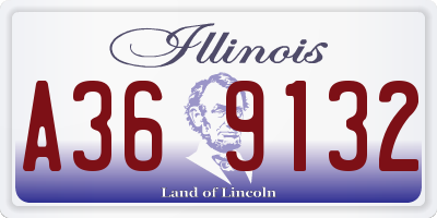 IL license plate A369132