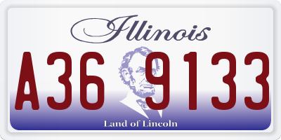 IL license plate A369133