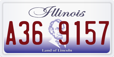 IL license plate A369157