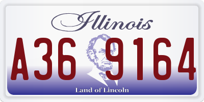 IL license plate A369164