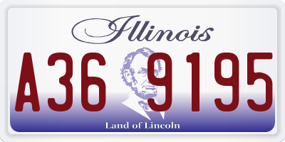 IL license plate A369195