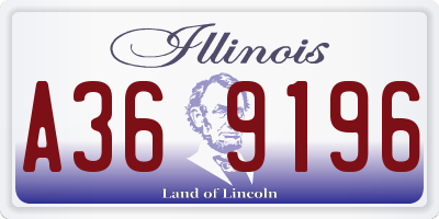 IL license plate A369196