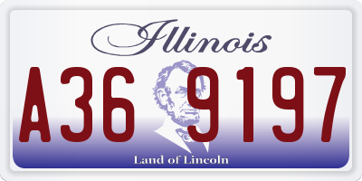 IL license plate A369197