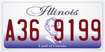 IL license plate A369199