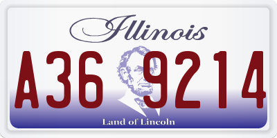 IL license plate A369214