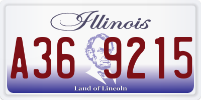 IL license plate A369215