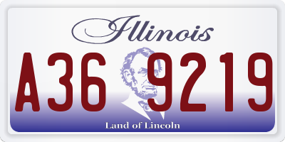 IL license plate A369219