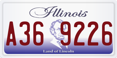 IL license plate A369226