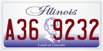 IL license plate A369232