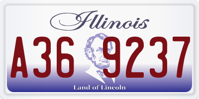 IL license plate A369237