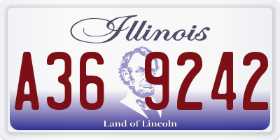 IL license plate A369242