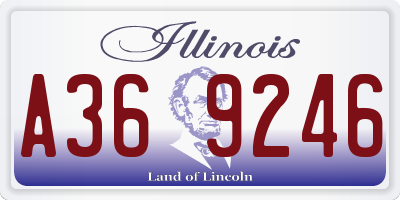 IL license plate A369246