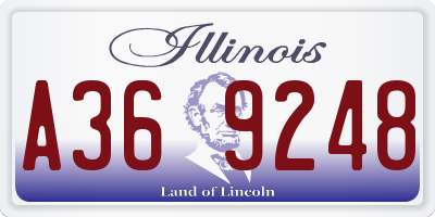 IL license plate A369248