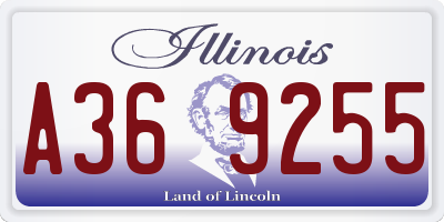 IL license plate A369255