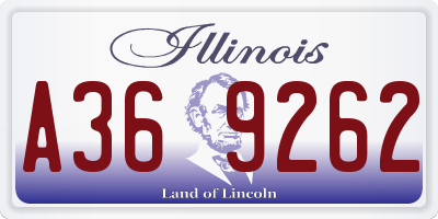 IL license plate A369262