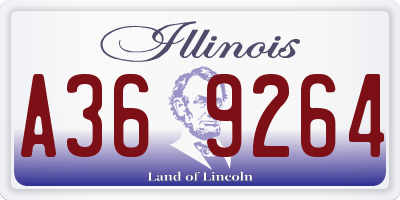 IL license plate A369264