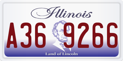 IL license plate A369266