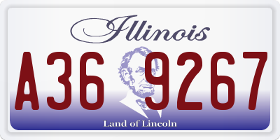 IL license plate A369267