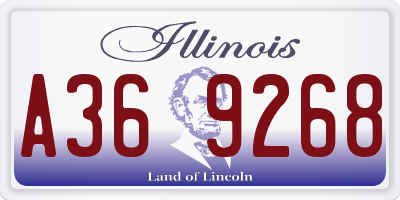 IL license plate A369268