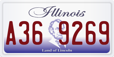 IL license plate A369269