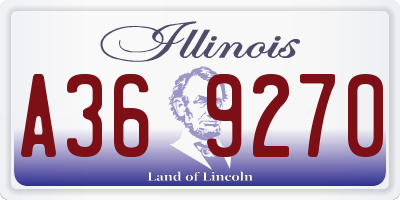 IL license plate A369270