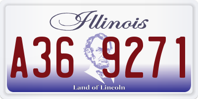IL license plate A369271