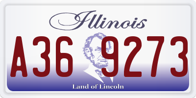 IL license plate A369273
