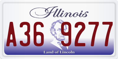 IL license plate A369277
