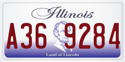 IL license plate A369284