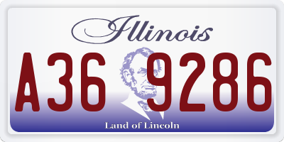 IL license plate A369286