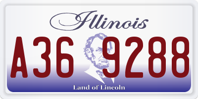 IL license plate A369288