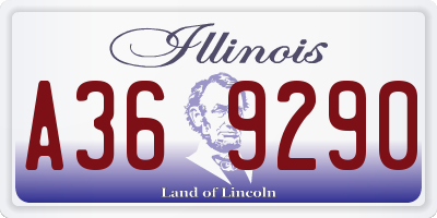 IL license plate A369290