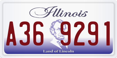 IL license plate A369291