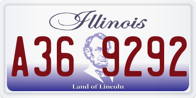 IL license plate A369292